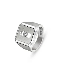 Messika Diamond Move Titanium Natural Signet Ring