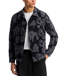 Ps Paul Smith Button Front Textured Shirt Jacket