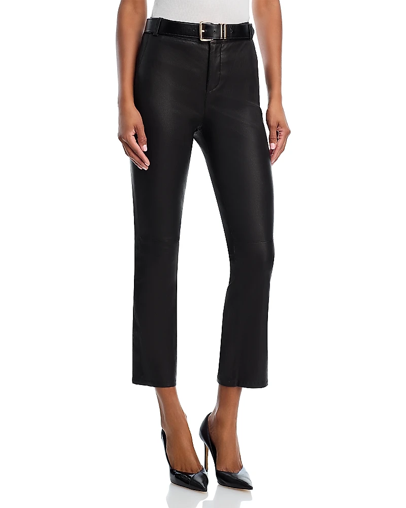 L'Agence Ketra Leather Baby Boot Pants