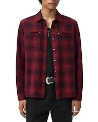 John Varvatos Dario Brushed Plaid Shirt