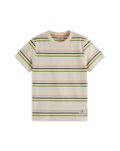 Scotch & Soda Boys' Relaxed Fit Striped Tee - Big Kid
