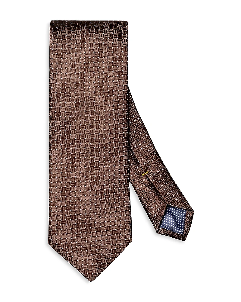 Eton Micro Geometric Silk Tie