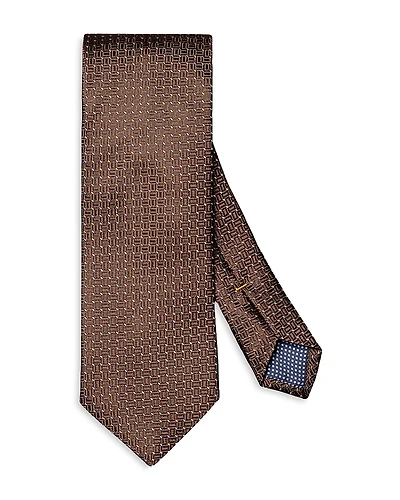 Eton Micro Geometric Silk Tie