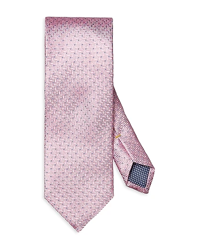 Eton Micro Geometric Silk Tie