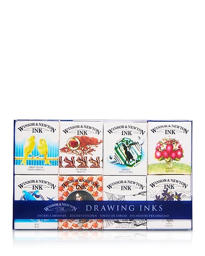 Winsor & Newton Drawing Ink, Set of 8