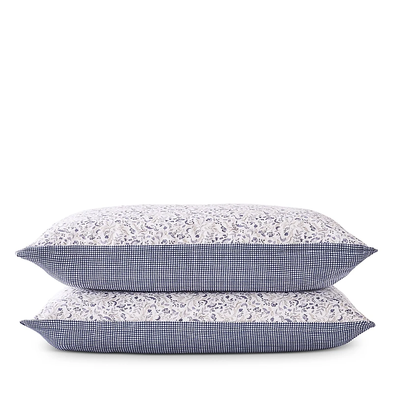 Christy Ditsy Gingham Standard Pillowcase, Pair