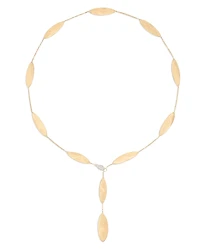 Marco Bicego 18K Yellow Gold Lunaria Twist Textured Link Lariat Necklace, 18