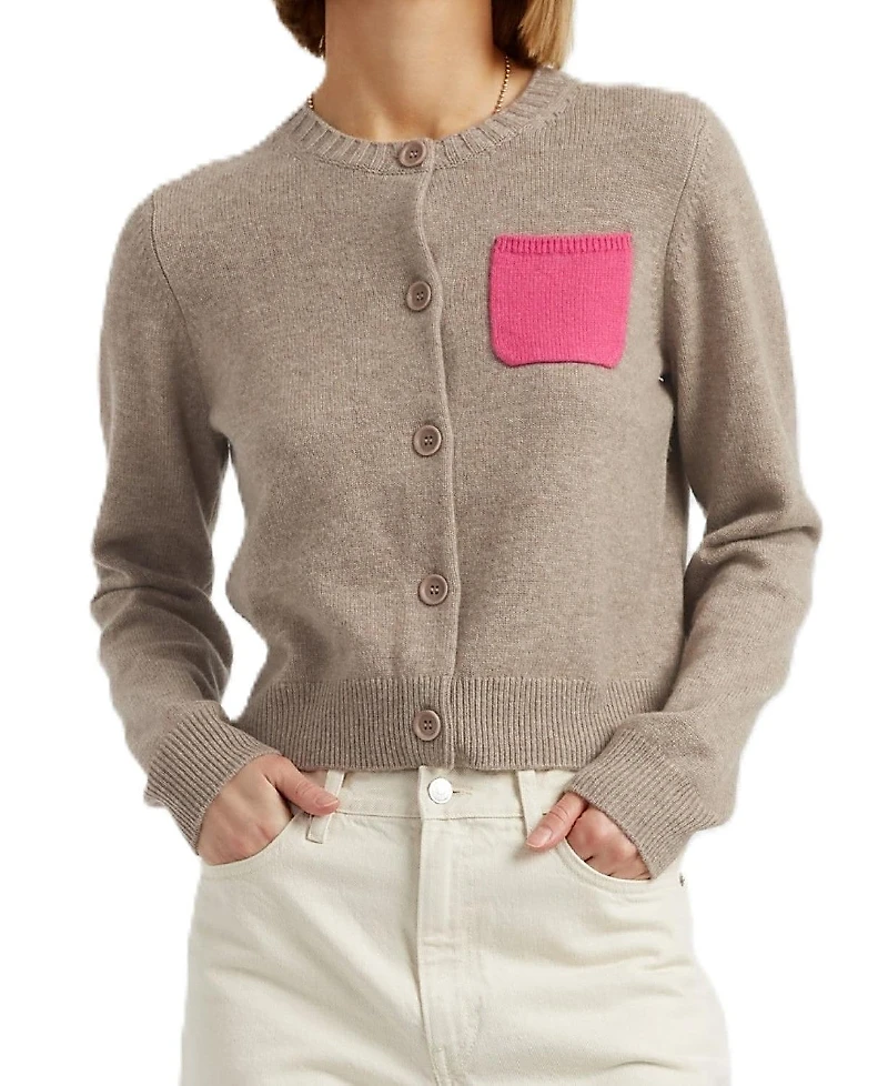 Chinti & Parker Women's Wool Cashmere Contract Pocket Cardigan