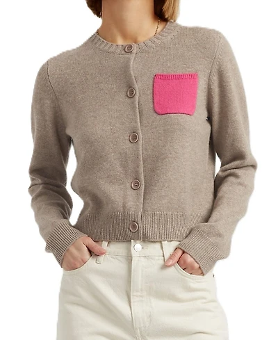 Chinti & Parker Women's Wool Cashmere Contract Pocket Cardigan