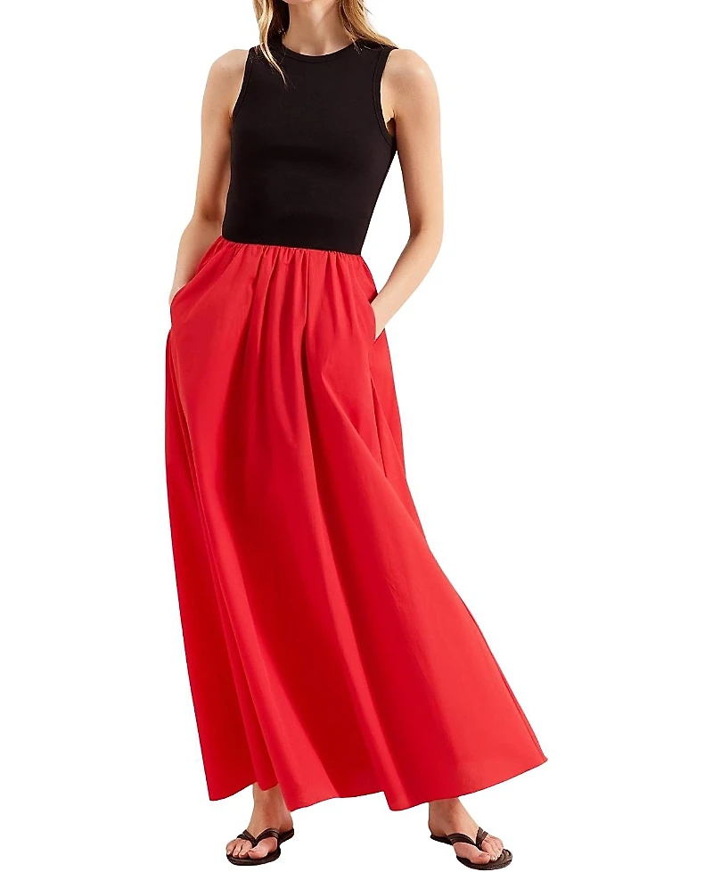 Ro & Zo Cotton Poplin Skirt