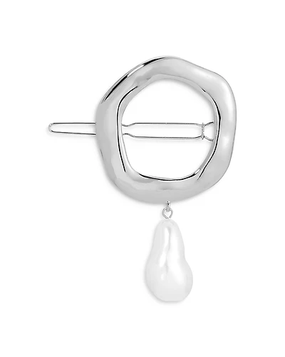 Ettika Cultured Freshwater Pearl Circle Barrette