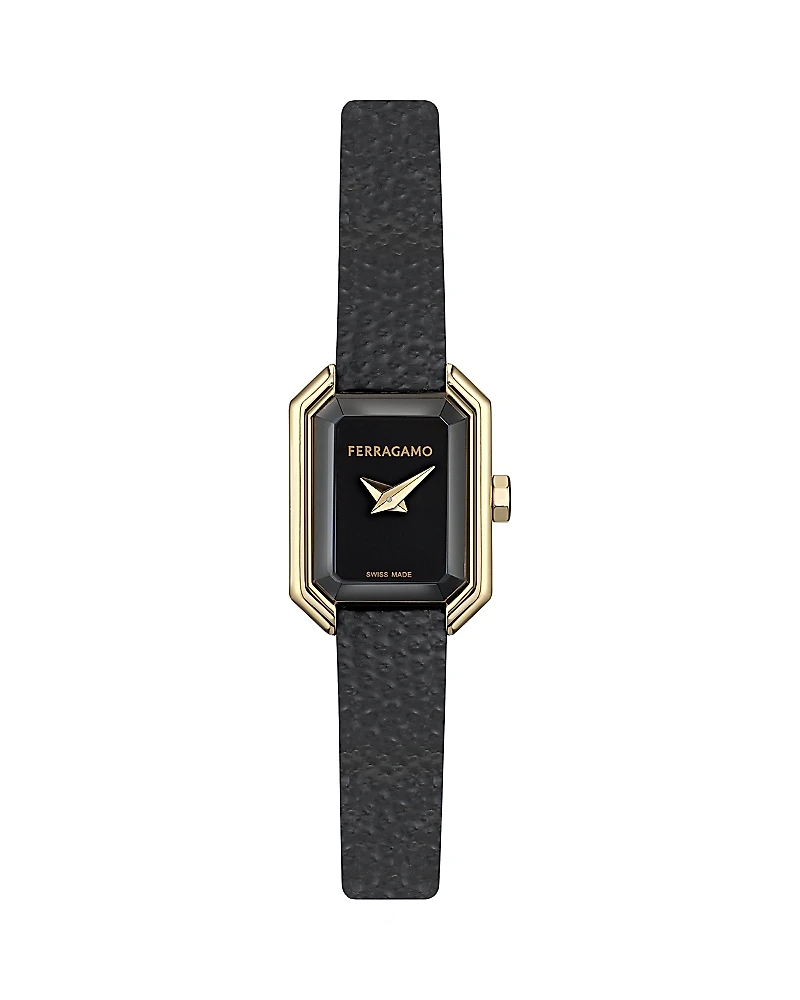 Ferragamo Crystal Petite Leather Watch