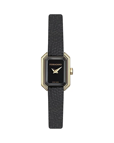 Ferragamo Crystal Petite Leather Watch
