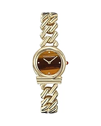 Ferragamo Gancini Twisted Chain Bracelet Watch