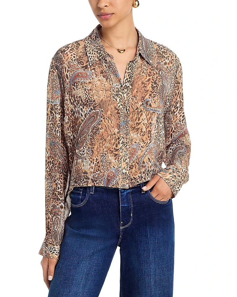 L'Agence Cosette Crop Shirt