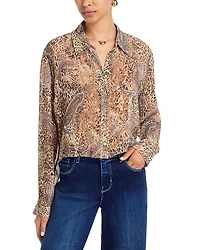 L'Agence Cosette Crop Shirt