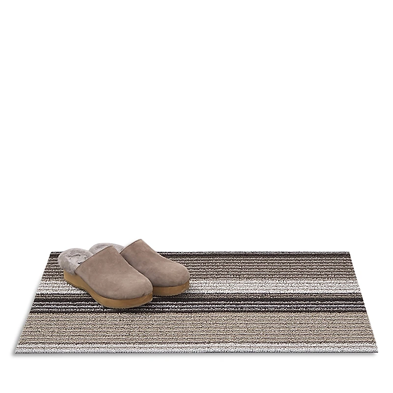 Chilewich Pleat Stripe Shag Rug