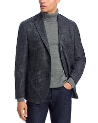 The Men's Store at Bloomingdale's Boucle Plaid Unstructured Regular Fit Sport Coat - Exclusive