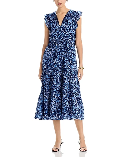 Vineyard Vines Flutter Sleeve Maxi Dress