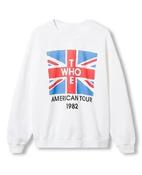 Junk Food Clothing Unisex The Who American Tour 1982 Flea Market Fleece Sweatshirts