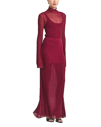 Derek Lam 10 Crosby Romina Sheer Knit Skirt