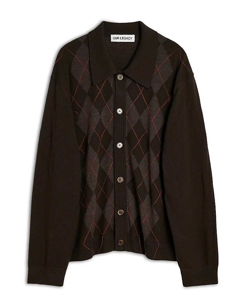 Our Legacy Pub Argyle Cardigan