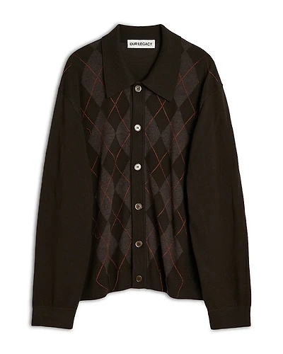 Our Legacy Pub Argyle Cardigan