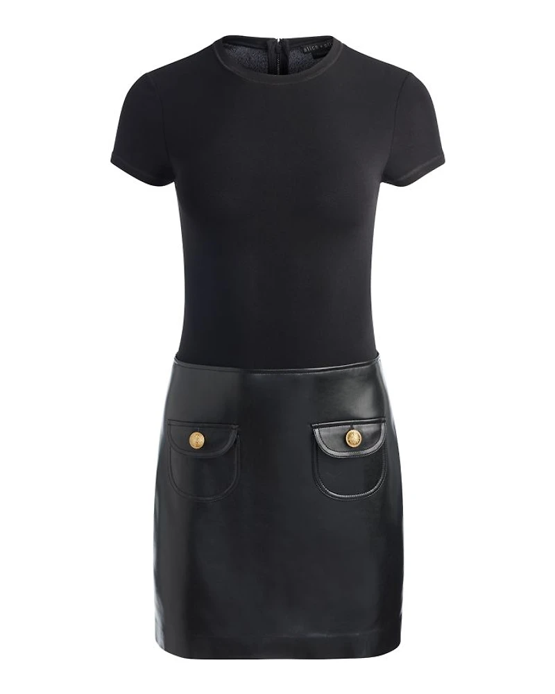 Sydney Faux Leather Mini Dress