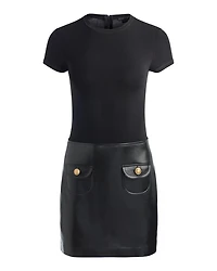 Sydney Faux Leather Mini Dress