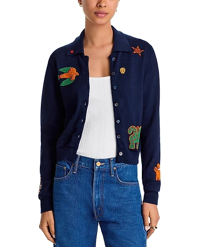 Mother The Racquet Wool Cardigan