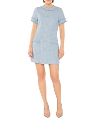 Likely Lenetta Tweed Fringe Trim Dress