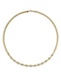 Bloomingdale's Fine Collection Twisted Tubogas Collar Necklace