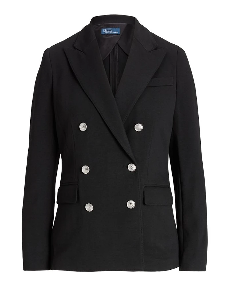Knit Double Breasted Blazer