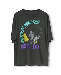 Junk Food Clothing Unisex Whitney Houston How Will I Know Over