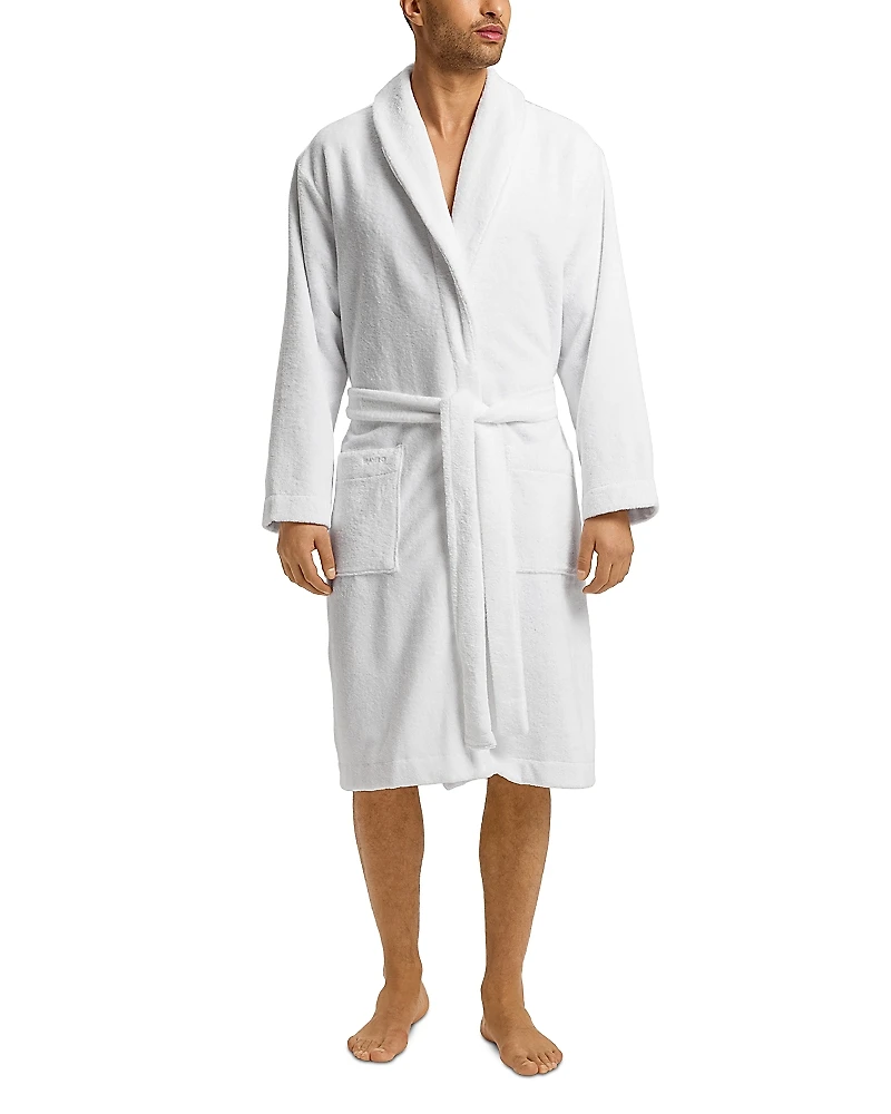 Hanro Men's Plush Terry Velour Robe