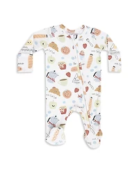 Angel Dear Unisex Bonjour Breakfast 2 Way Zipper Footie - Baby