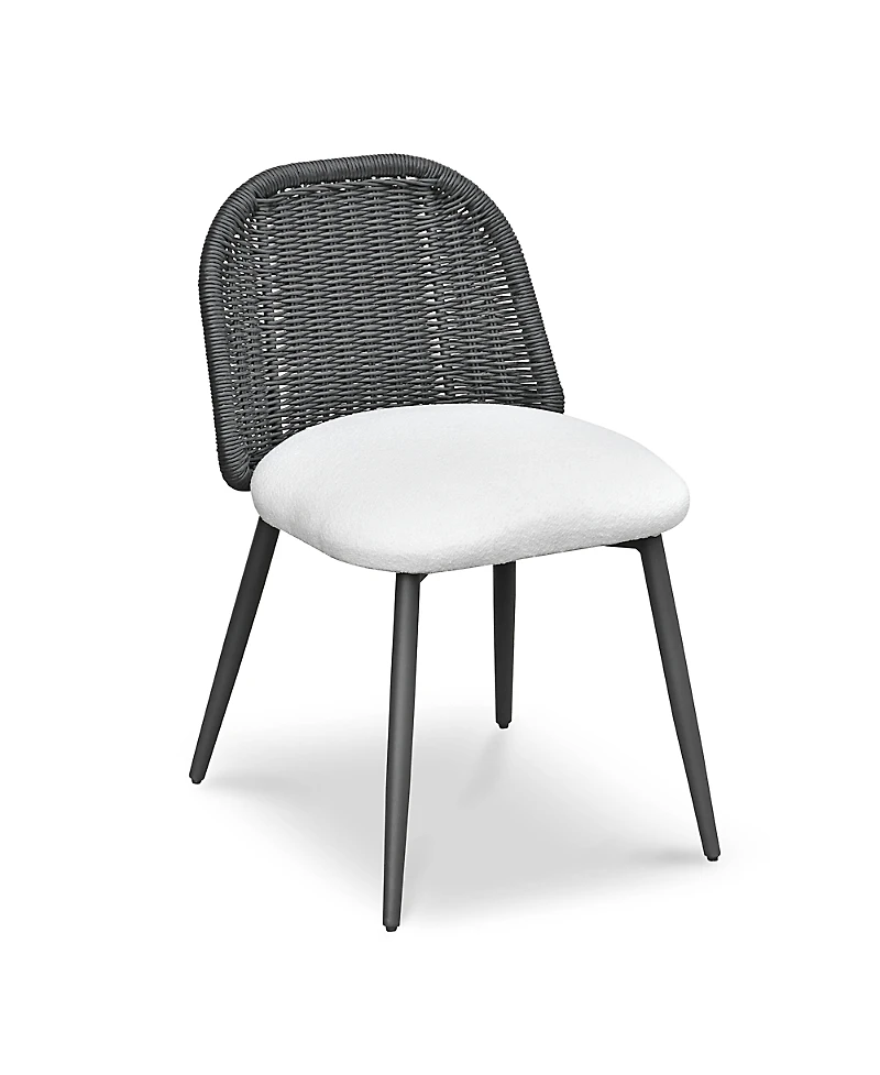 Tov Furniture Alexa Rattan Performance Fabric Dining Chair