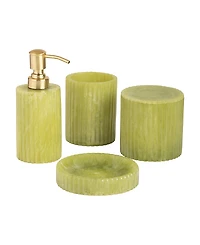 Gauri Kohli Porto Green Bath Accessories, Set of 4