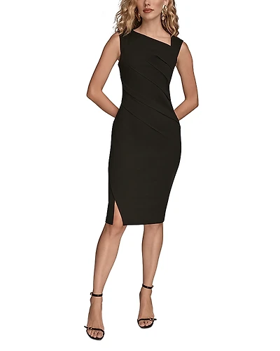 Donna Karan Asymmetric Sheath Dress