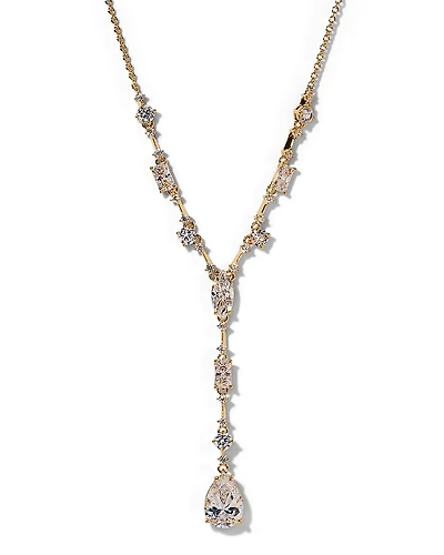 Nadri Everleigh Cubic Zirconia Lariat Necklace, 15-18
