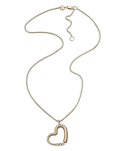 Jennifer Zeuner Gianna Diamond Heart Pendant Necklace, 16-18
