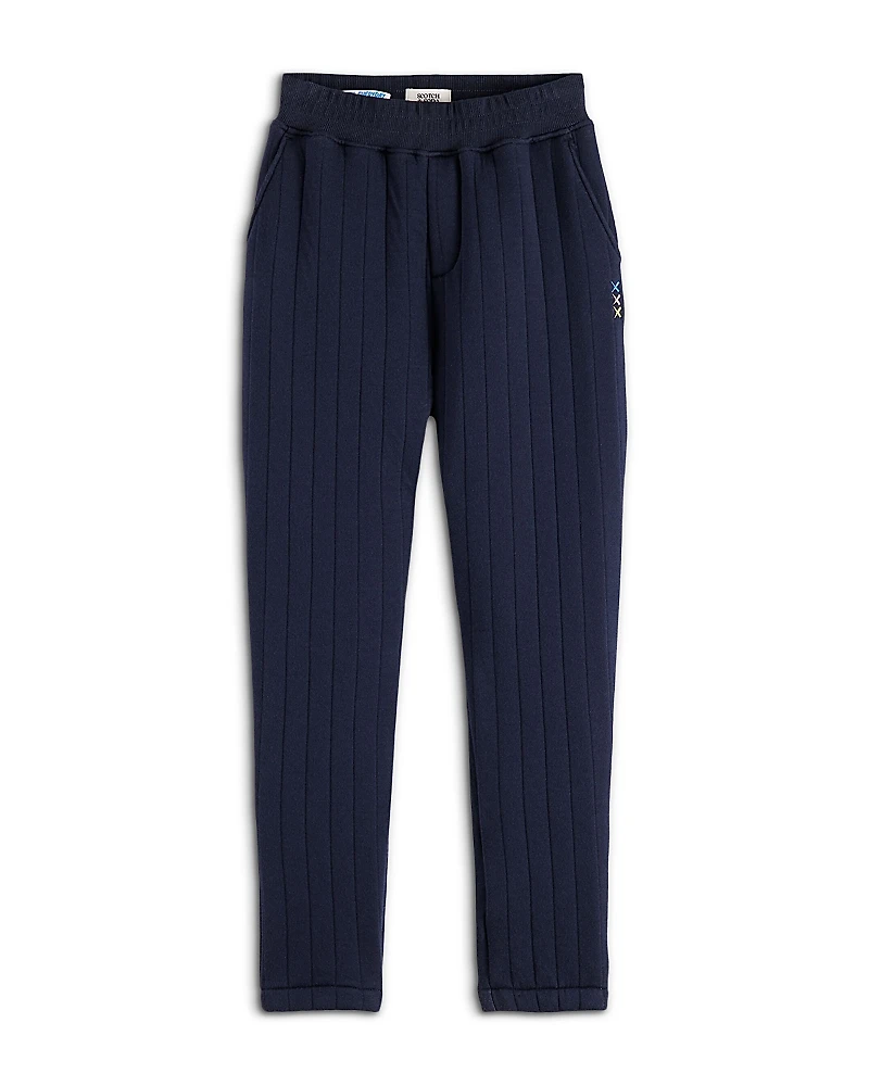 Scotch & Soda Boys' Quilted Sweatpants with Patchwork Pocket - Little Kid, Big Kid