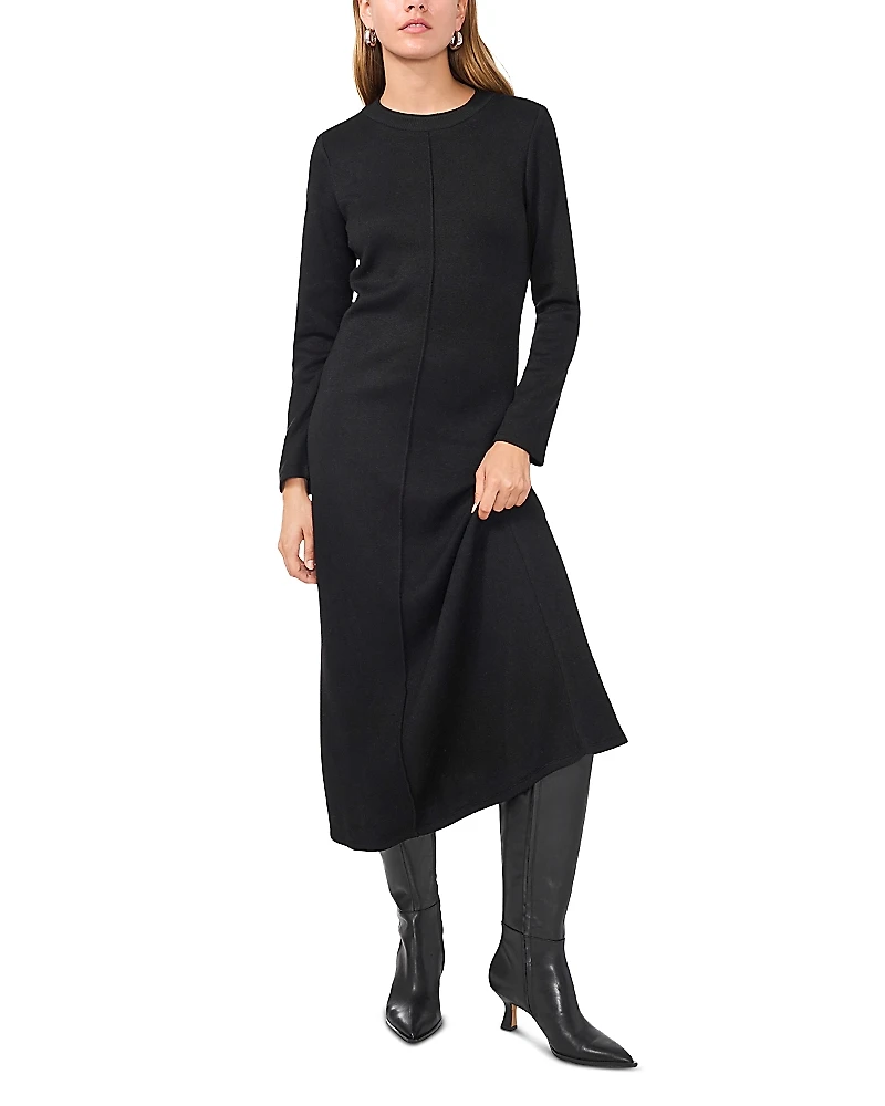 Vince Camuto Rib Front Midi Dress