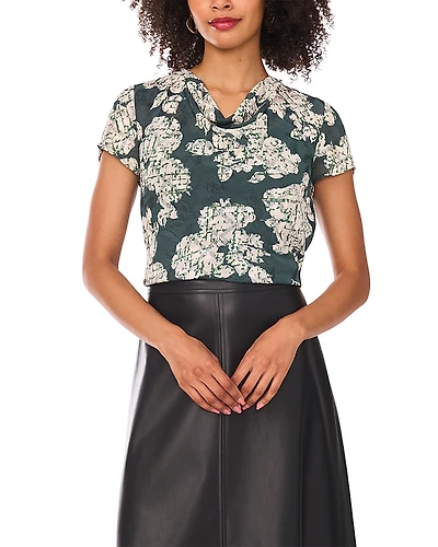 Vince Camuto Cap Sleeve Cowl Neck Top