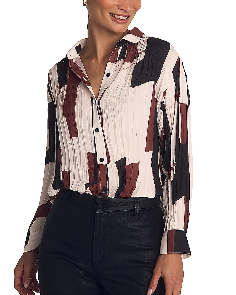 Bella Dahl Pleated Button Down Shirt