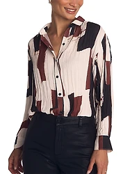 Bella Dahl Pleated Button Down Shirt