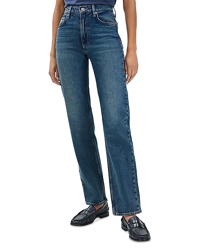 rag & bone Harlow Mid Rise Straight Leg Jeans