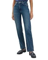 rag & bone Harlow Mid Rise Straight Leg Jeans