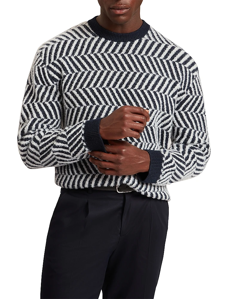 Ted Baker Sergej Chevron Graphic Jumper