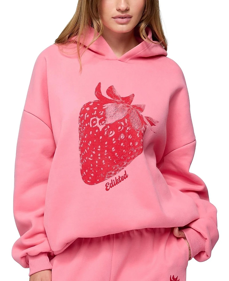 Edikted Strawberry Babe Hoodie